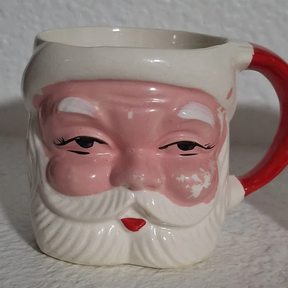 Vintage Santa Claus Mugs Set of 3 Japan Winking Santa - Picture 3 of 16